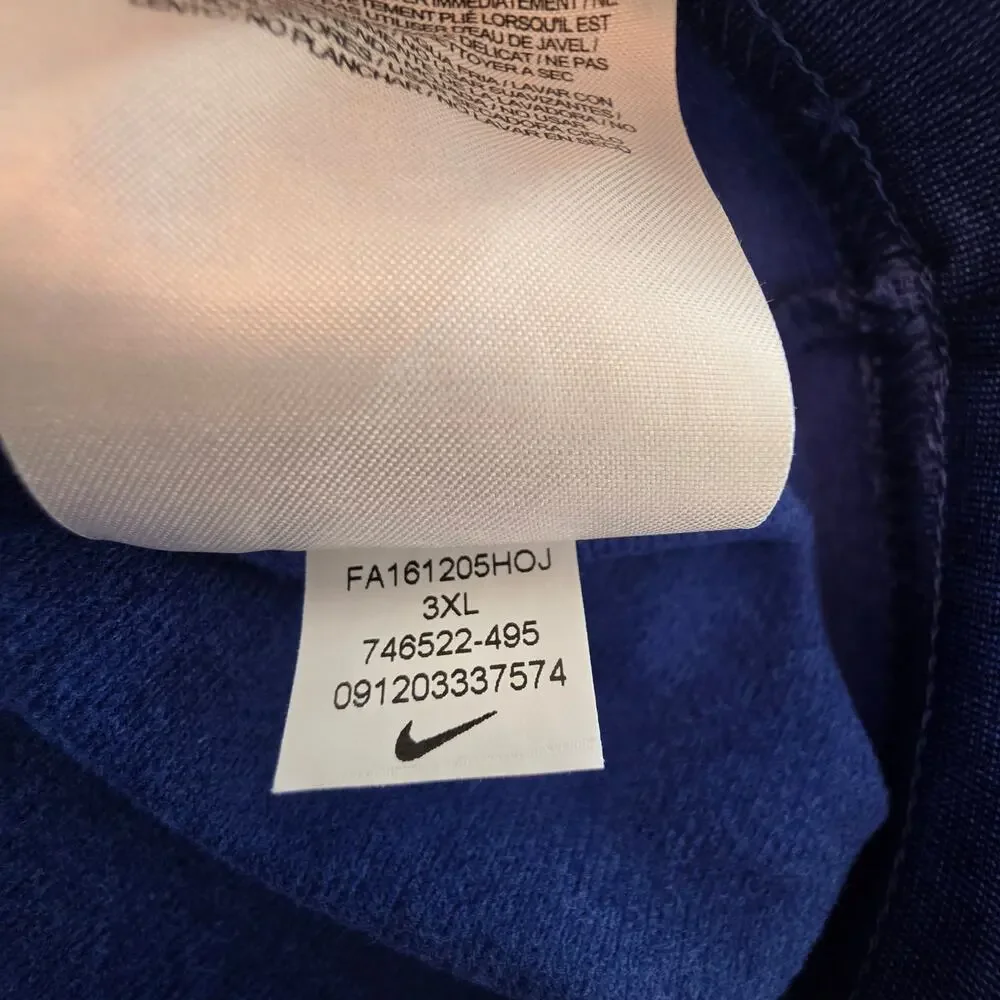 New York Giants Nike Dri Fit NFL On-Field Quarter-Zip Pullover Jacket Sz 3XL